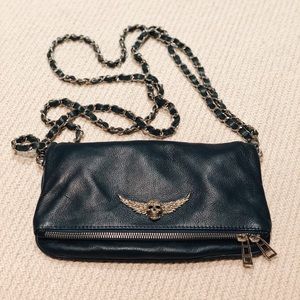 Zadig & Voltaire Rick grained clutch bag
